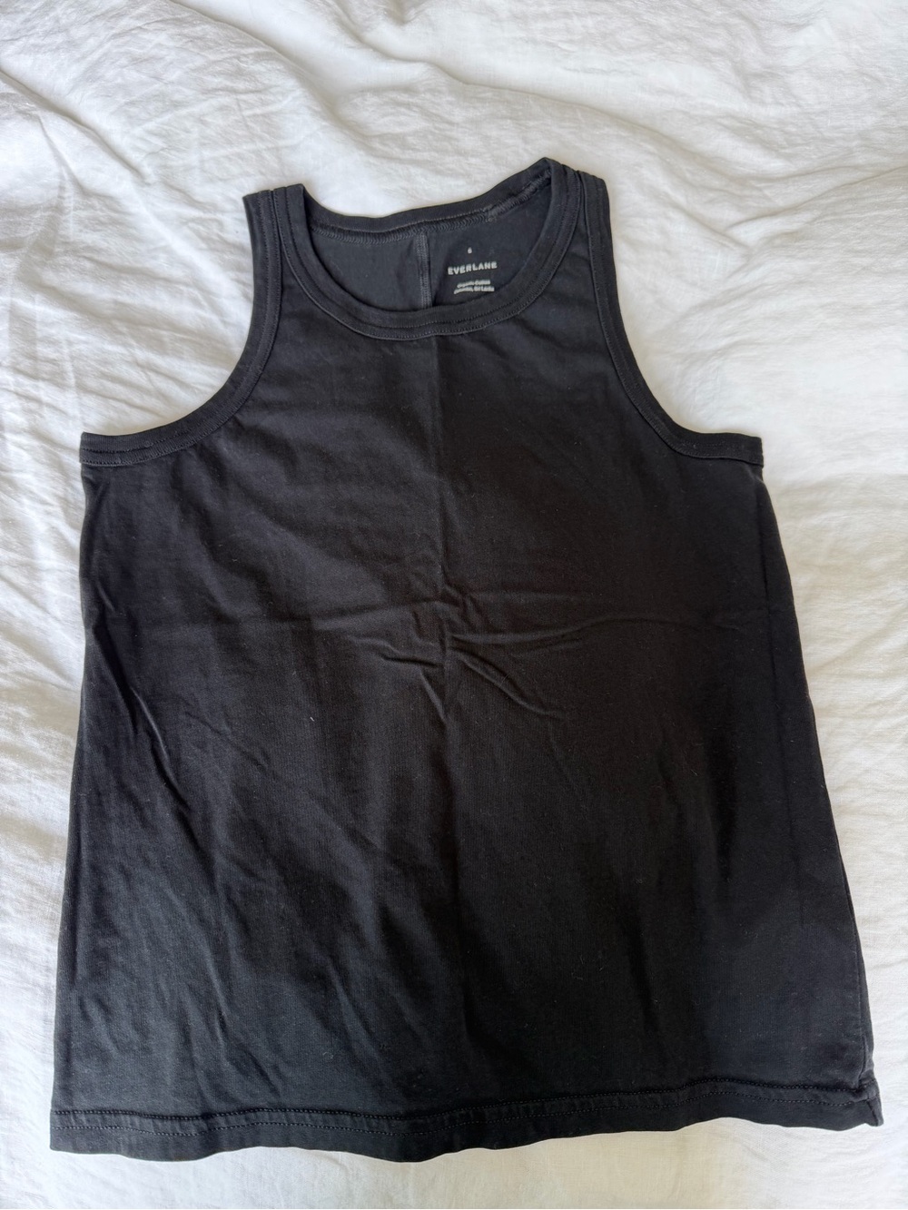 Everlane Black and White Tank Tops - Cotton - Size S